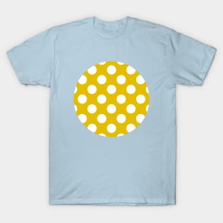 Lunares Blancos Fondo Amarillo Estilo Flamenco T-Shirt